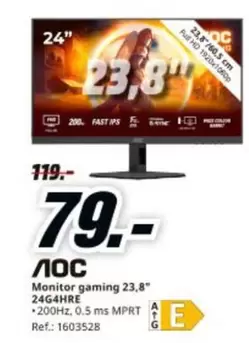gaming - Aoc Monitor Gaming 23.8" 24g4thre