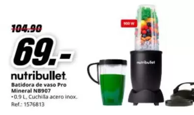 Nutribullet - Batidora De Vaso Pro Mineral NB907