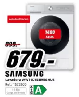 Samsung - Lavadora Ww11db8895ghu3