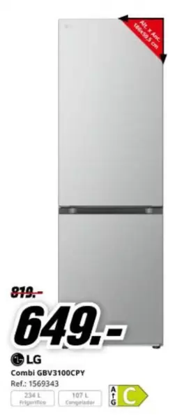 LG - Combi Gbv3100cpy