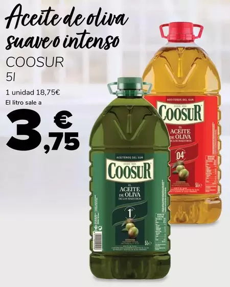 Coosur - Aceite De Oliva Suave O Intenso