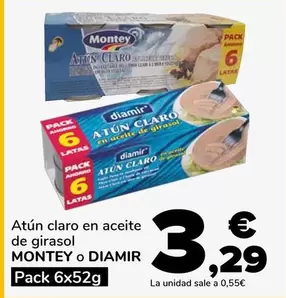 Montey/Diamir - Atun Claro En Aceite De Girasol