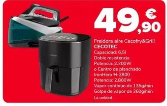 Cecotec - Freidora Aire Cecofry&Grill