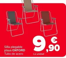 Oxford - Silla Plegable Playa Tubo De Acero 