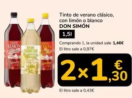 Don Simón - Tinto De Verano Clasico, Con Limon O Blanco