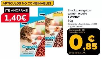 Twinky - Snack Para Gatos Salmon O Pollo