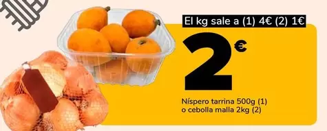 Níspero O Cebolla