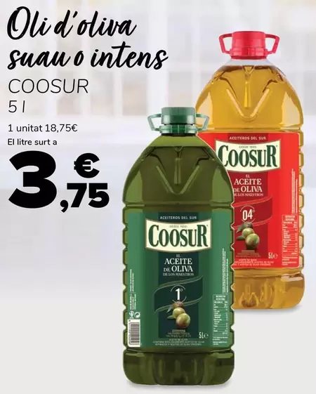 Coosur - Oli D'Oliva Suau O Intens