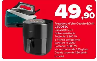Cecotec - Fregidora D'Aire Cecofry&Grill