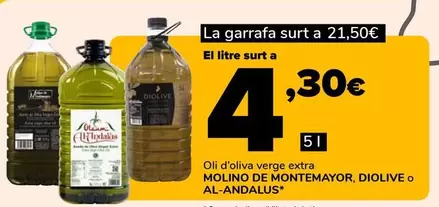 Molino De Montemayor/Diolive/Al-Andalus - Oli D'oliva Verge Extra