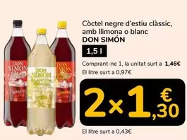 Don Simón - Còctel Negre D'estiu Clàssic, Amb Llimona O Blanc