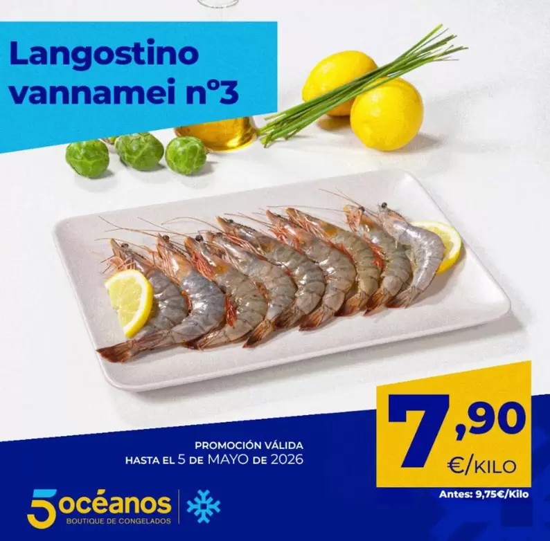 5 Océanos - Langostino Vannamei N°3
