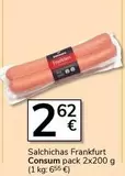 Consum - Salchichas Frankfurt Pack 2x