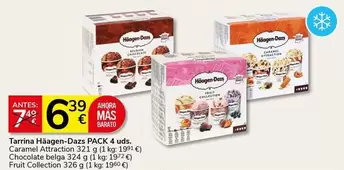 Häagen-Dazs - Tarrina Pack 4 Uds