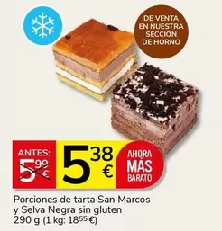 Porciones De Tarta Y Selva Negra Sin Gluten