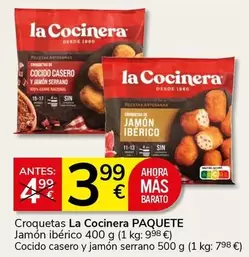 La Cocinera - Croquetas Jamón Ibérico Cocido Casero Y Jamón Serrano