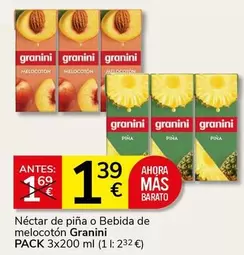 Granini - Néctar De Pina O Bebida De Melocoton
