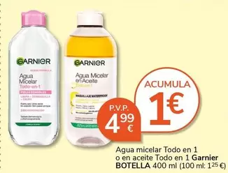 Garnier - Agua Micelar Todo En 1 O En Aceite Todo En 1