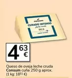 Consum - Queso De Oveja Leche Cruda