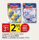 Bref - Colgador Wc Power Activ Limon O Lavanda