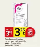 Veet - Bandas Depilatorias Corporales Piel Sensible