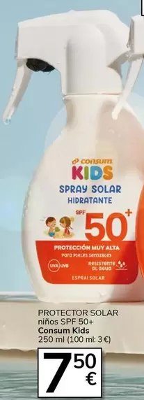 Consum - Protector Solar Ninos Spf 50+ Kids