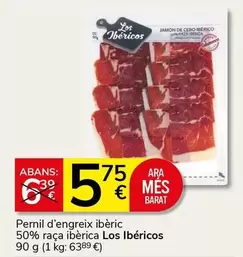 Ibéritos - Pernil D'engreix Iberic 50% Raca Iberica