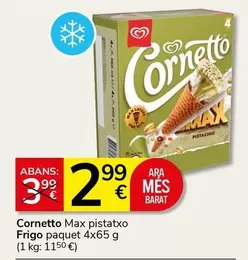 Frigo - Cornetto Max Pistatxo
