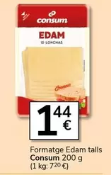 Consum - Formatge Edam Talls