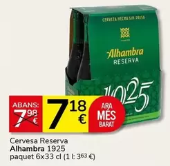 Alhambra - Cervesa Reserva 1925