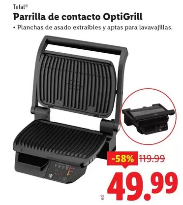 Tefal - Parrilla De Contacto OptiGrill