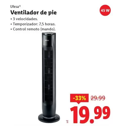 Ufesa - Ventilador De Pie