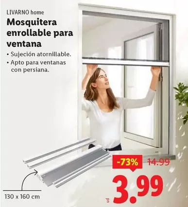 Livarno Home - Mosquitera Enrollable Para Ventana