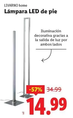 Livarno Home - Lampara Led De Pie