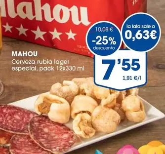 Mahou - Cerveza Rubia Lager Especial