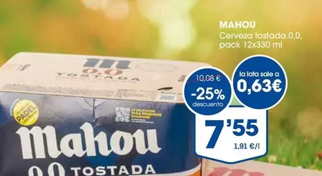 Mahou - Cerveza Tostada 0,0