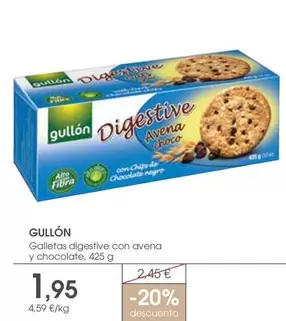 Gullón - Galletas Digestive Con Avena Y Chocolate