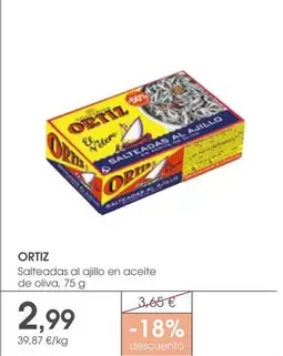 Ortiz - Sateadas Al Ajillo En Aceite De Oliva