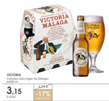 victoria - Cerveza Rubia Lager De Málaga