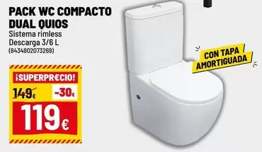 Sistema - Pack Wc Compacto Dual Quios