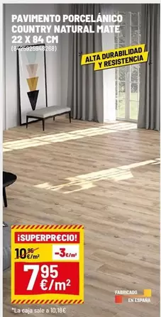 Pavimento Porcelanico Country Natural Mate