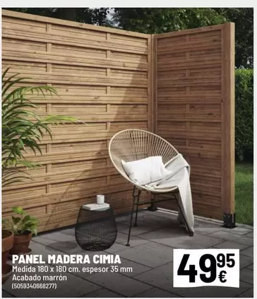 Panel Madera Cima