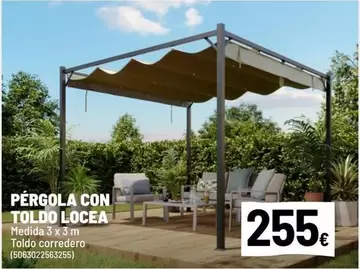 Pérgola Con Toldo Locea