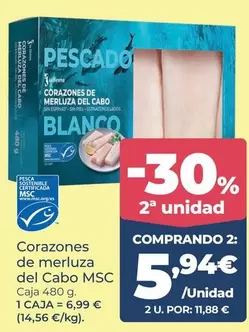 Blanco - Corazones De Merluza Del Cabo Msc