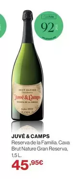 Juvé y Camps - Reserva De La Familia Cava Brut Nature Gran Reserva