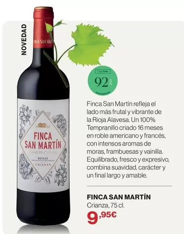 San Martin - Crianza