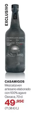 Casamigos - Mezcaljoven Artesano Elaborado Con 100% Agave
