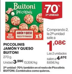 Buitoni - Piccolinis Jamon Y Queso