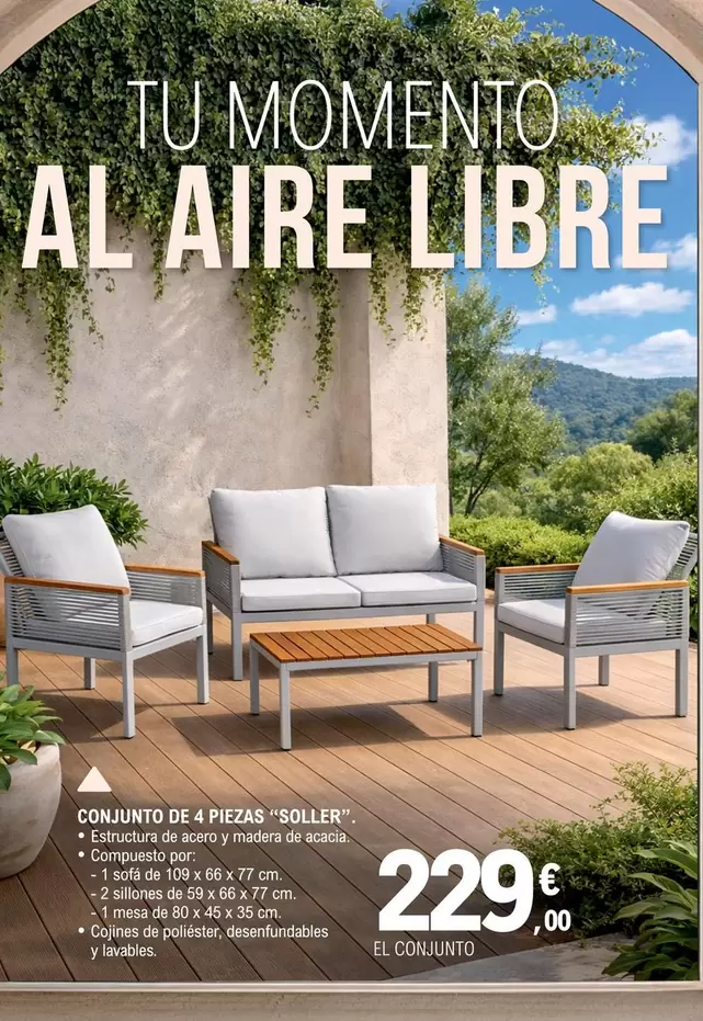 Corjunto De 4 Piezas "Soller"