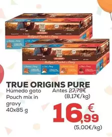 True Origins - Pure Humedo Gato Pouch Mix In Gravy